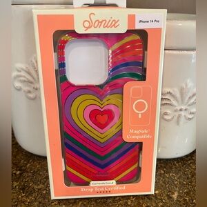 Sonix iPhone 14 Pro- Rainbow Hearts with MagSafe NWT